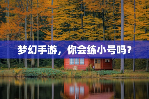 梦幻手游，你会练小号吗？