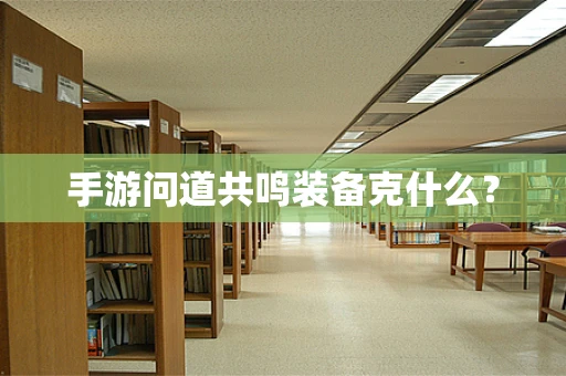 手游问道共鸣装备克什么？
