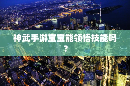 神武手游宝宝能领悟技能吗？