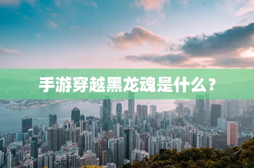 手游穿越黑龙魂是什么？