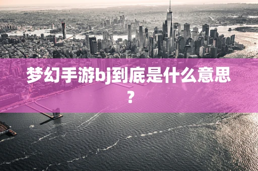 梦幻手游bj到底是什么意思？