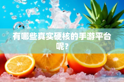 有哪些真实硬核的手游平台呢？