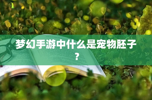 梦幻手游中什么是宠物胚子？