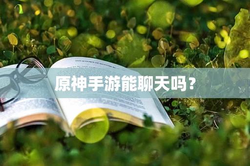 原神手游能聊天吗？