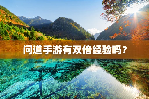 问道手游有双倍经验吗？