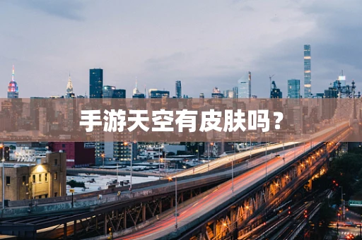 手游天空有皮肤吗？