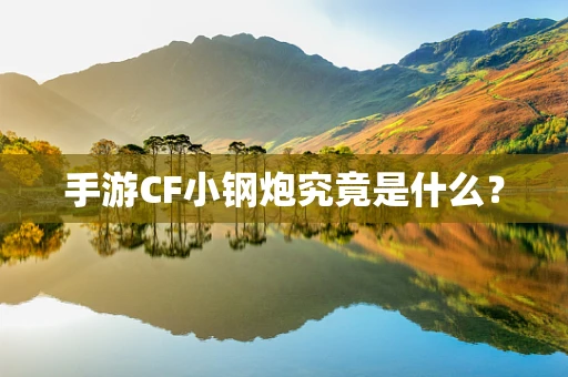 手游CF小钢炮究竟是什么？