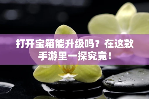 打开宝箱能升级吗？在这款手游里一探究竟！