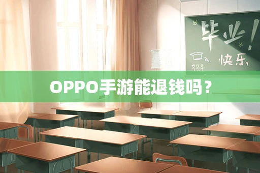 OPPO手游能退钱吗？