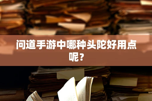 问道手游中哪种头陀好用点呢？