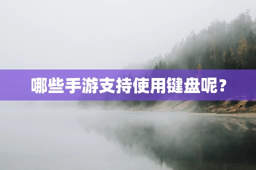 哪些手游支持使用键盘呢？