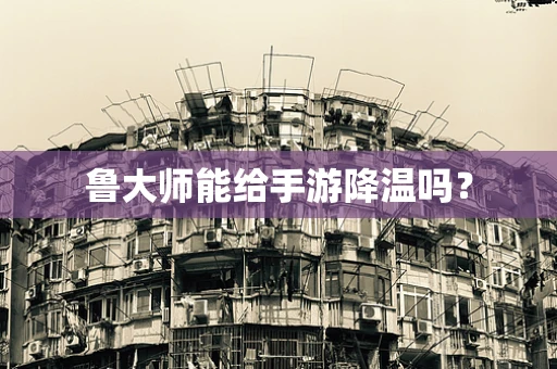 鲁大师能给手游降温吗？