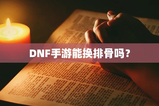 DNF手游能换排骨吗？