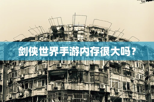 剑侠世界手游内存很大吗？