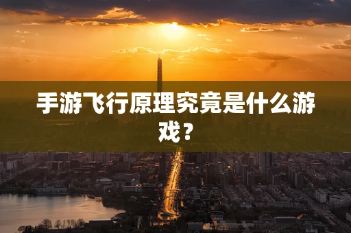 手游飞行原理究竟是什么游戏？