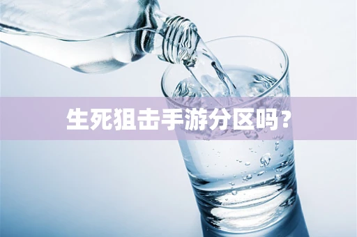 生死狙击手游分区吗？