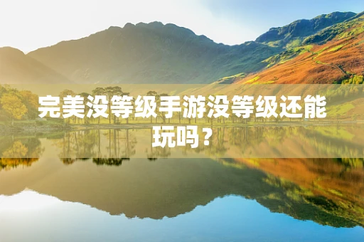 完美没等级手游没等级还能玩吗？