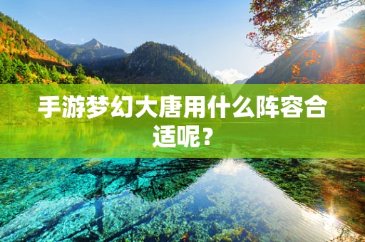 手游梦幻大唐用什么阵容合适呢？