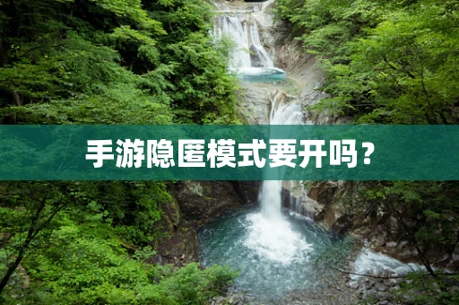 手游隐匿模式要开吗？