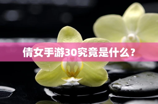 倩女手游30究竟是什么？