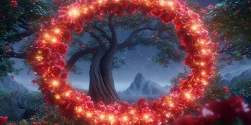问道手游红色花环是什么？